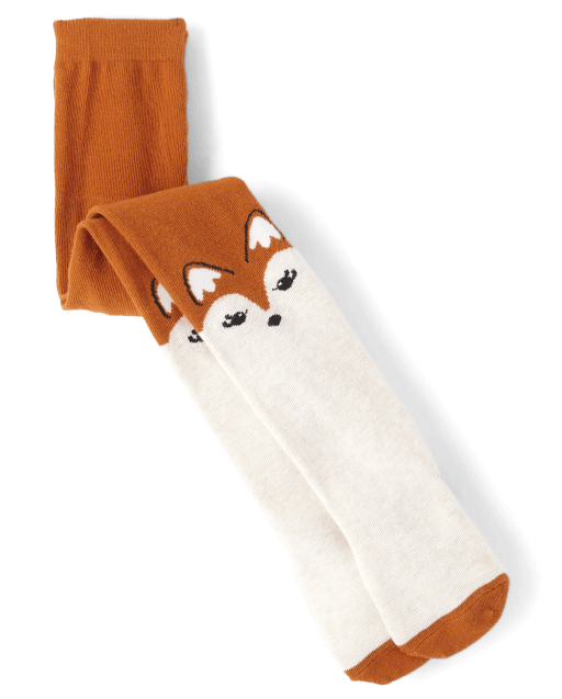 Girls Fox Tights - Autumn Adventures