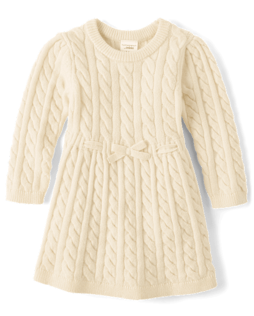 Baby Girls Cable Knit Sweater Dress - Homegrown by Gymboree