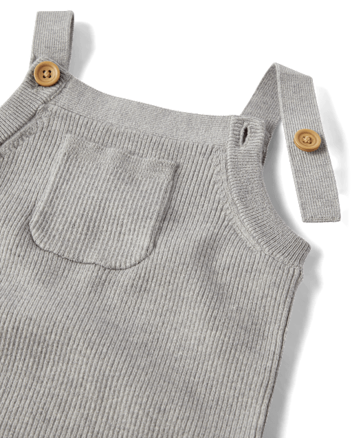 Baby Bear Ribbed Overalls - view 2