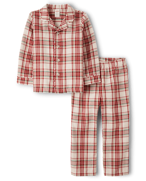 Unisex Kids Matching Family Plaid Flannel Pajamas - Gymmies