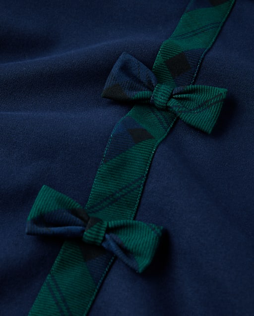 Robe à carreaux et nœud papillon pour fille - Noël royal - lbl_product_image_view_2