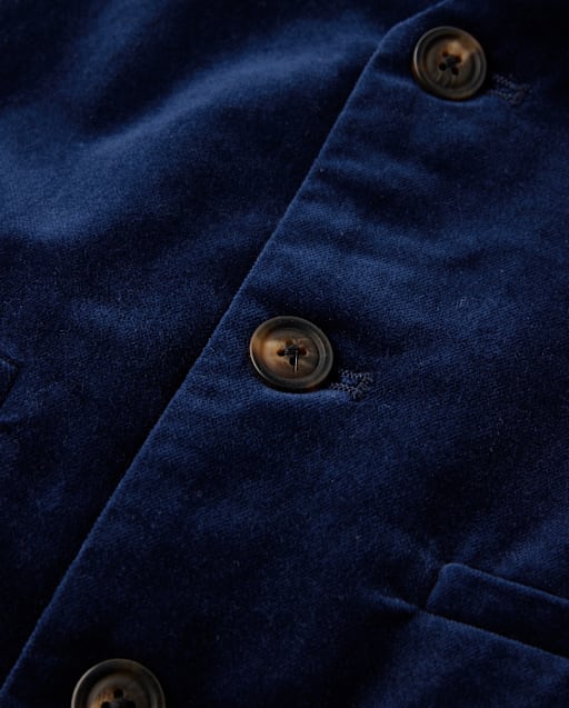 Boys Velvet Suit Vest - Royal Christmas - lbl_product_image_view_2