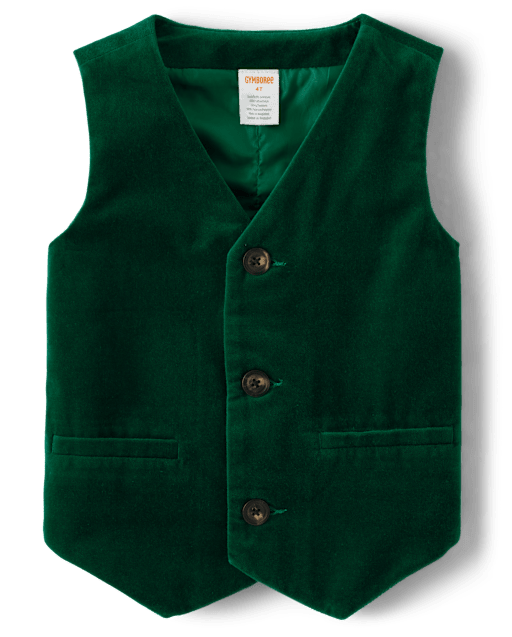 Boys Velvet Suit Vest - All Dressed Up