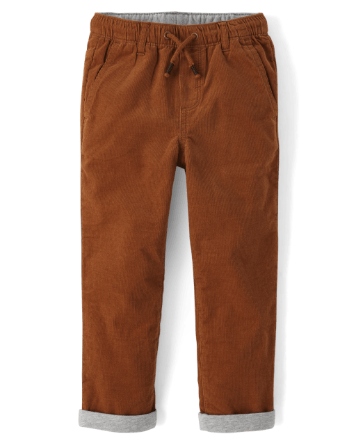 Pantalones de pana con puños enrollados para niño - Little Essentials