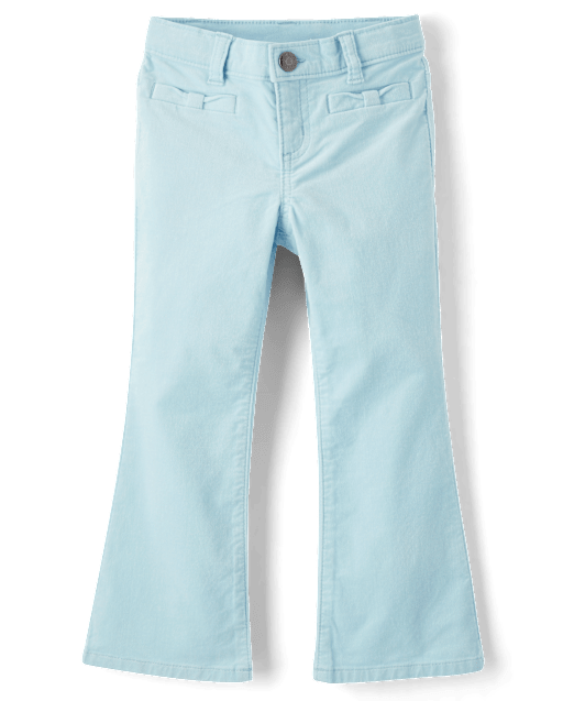 Girls Bow Corduroy Pants - Little Snowflake