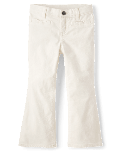 Girls Bow Corduroy Pants - Little Snowflake