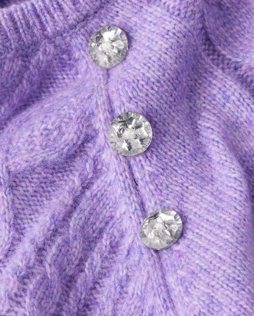 Pull péplum en maille torsadée pour fille - Petit flocon de neige - lbl_product_image_view_2