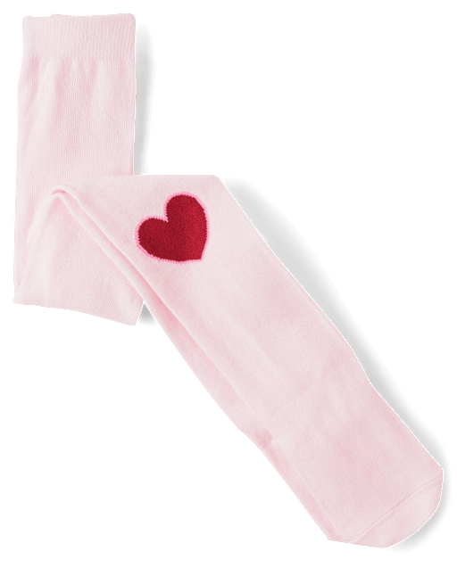 Girls Heart Tights - Mini Valentine - view 1