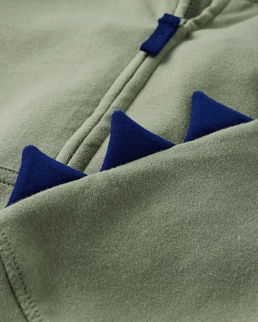 Boys Dino Spike Scuba Zip Up Hoodie - Dino Friends - view 2