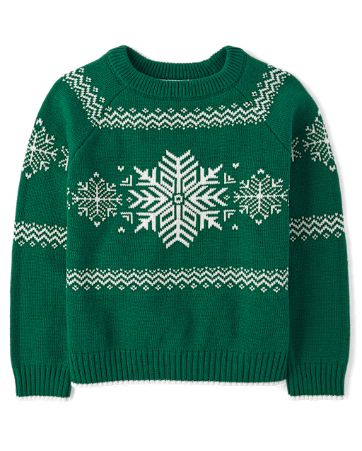 Boys Matching Family Snowflake Sweater - Holiday Express