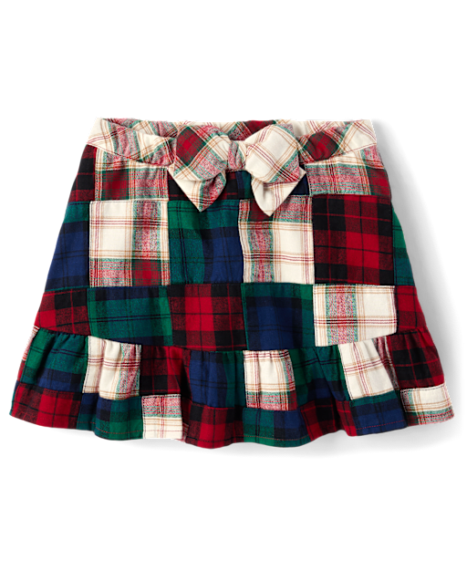 Girls Plaid Madras Skort - Holiday Express