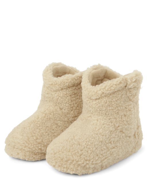 Unisex Kids Sherpa Boot Slippers - Gymmies