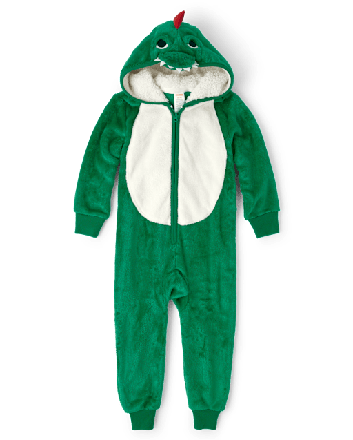 Boys Dino One-Piece Pajamas - view 2