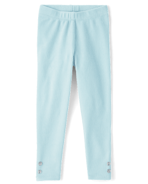 Leggings en velours pour fille - Petit flocon de neige