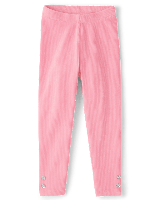 Girls Velour Leggings - Little Snowflake