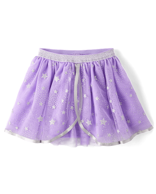 Girls Glitter Star Tutu Skirt - Dino Friends