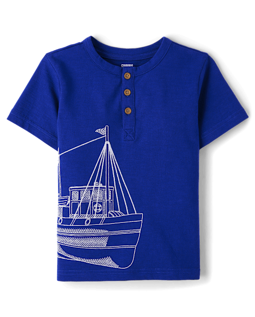 Boys Boat Henley Top - Italian Riviera