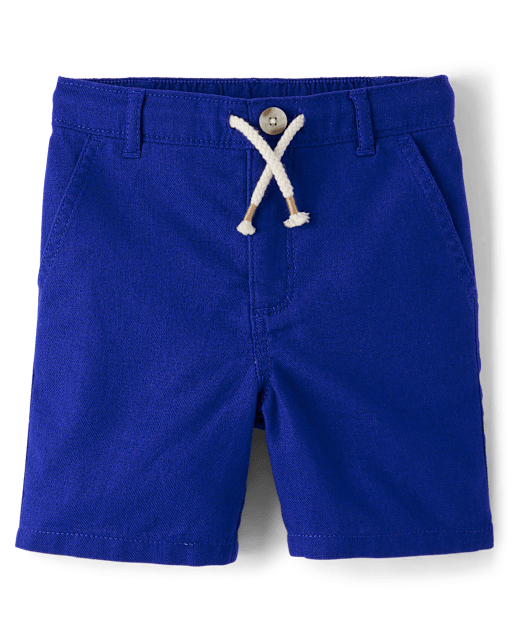 Kids Linen-Blend Pull On Shorts