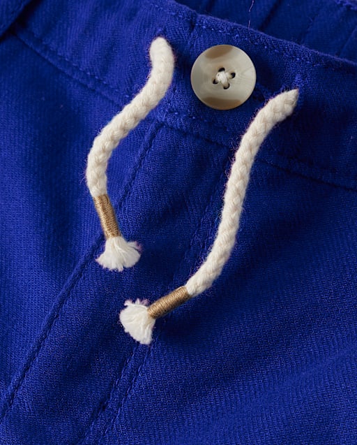 Kids Linen-Blend Pull On Shorts - view 2