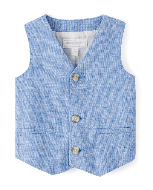 Gilet en lin mélangé pour garçon - Occasions spéciales