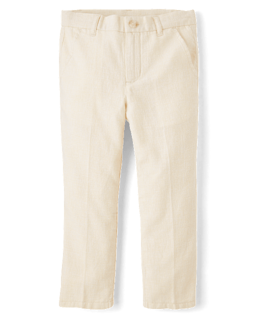 Boys Linen-Blend Dress Pants - Special Occasions