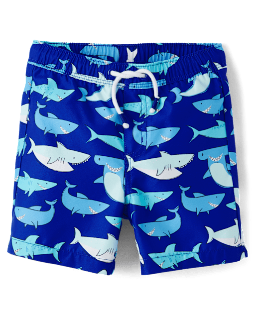 Boys Shark Swim Trunks - Swim