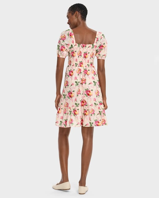 Womens Mommy And Me Rose Tiered Dress - Blushing Blooms - lbl_product_image_view_2
