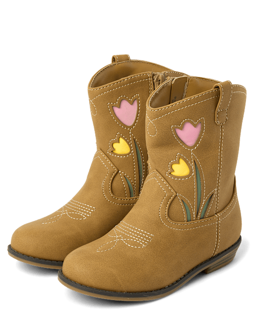 Girls Floral Cowgirl Boots - Garden Party