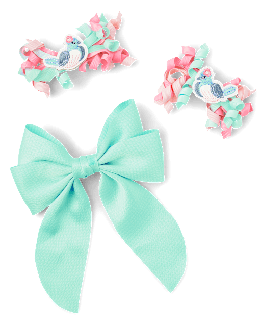 Girls 3-Piece Hair Set - Spring Celebrations