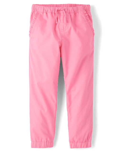 Girls Ruffle Jogger Pants - Little Essentials