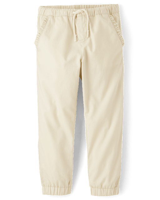 Girls Ruffle Jogger Pants - Little Essentials