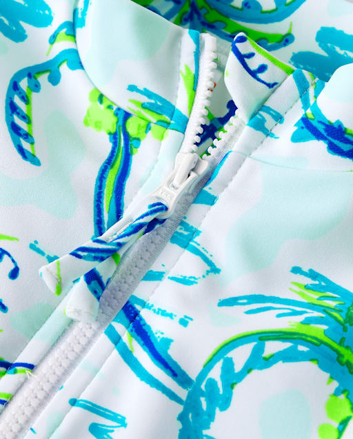 Maillot de bain une pièce rashguard Palm Tree pour fille - Swim - lbl_product_image_view_2