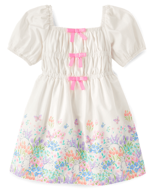 Girls Easter Egg Poplin Ruffle Skort - Spring Celebrations