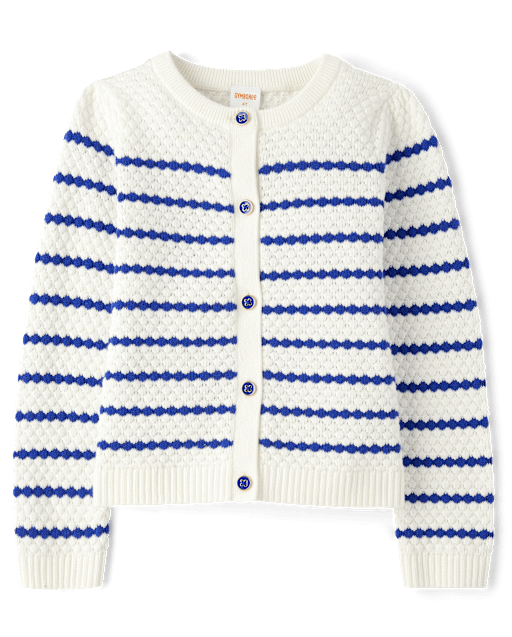 Girls Striped Cardigan - Little Essentials