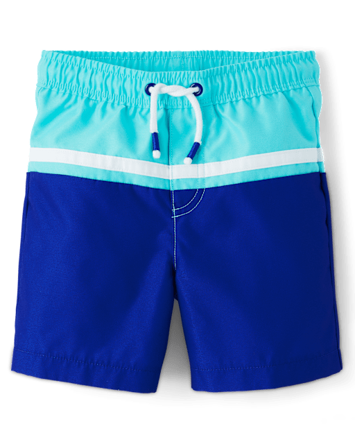 Boys Colorblock Swim Trunks - Swim