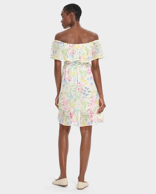 Womens Mommy And Me Floral Ruffle Off Shoulder Dress - Garden Party - lbl_product_image_view_2