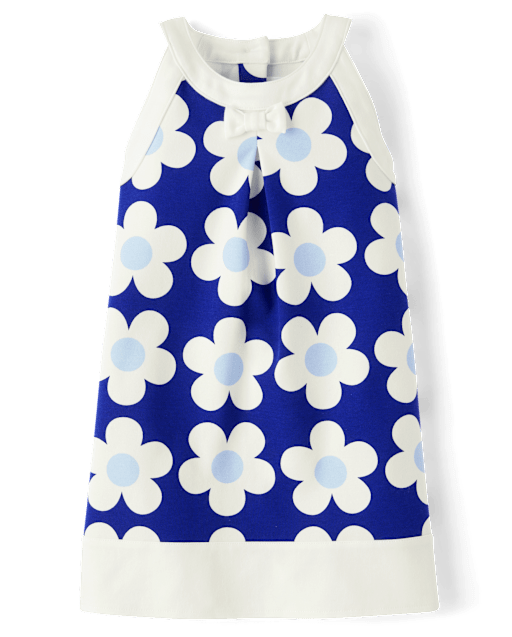 Robe dos nu fleurie pour fille - Bleu Belle - lbl_product_image_view_2
