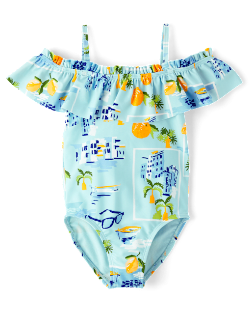 Maillot de bain une pièce à épaules dénudées pour fille - Swim