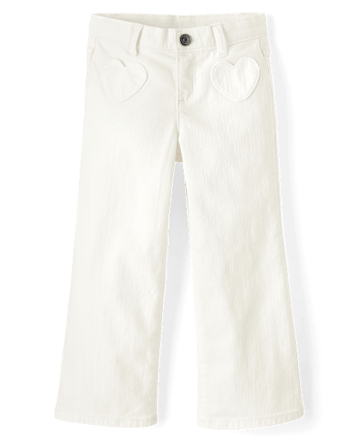 Girls Heart Wide Leg Pants - Little Essentials