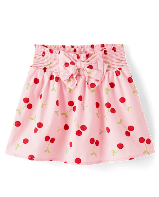 Girls Cherry Bow Skort - Sweet Summer