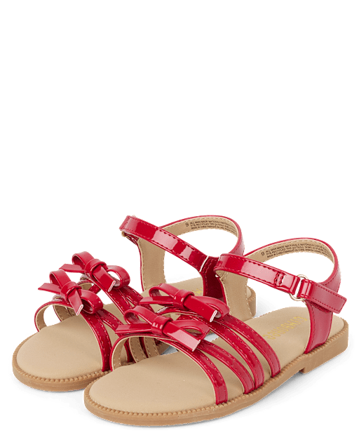Girls Bow Sandals - American Cutie