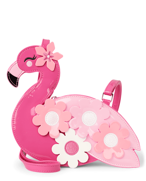 Girls Floral Flamingo Bag - Seaside Palms