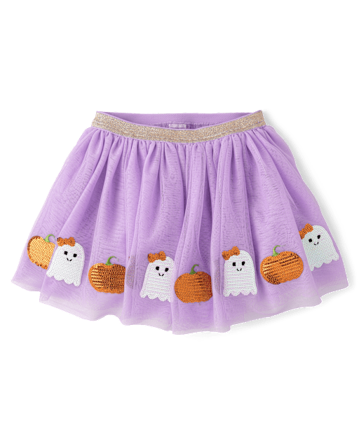 Girls Sequin Halloween Tutu Skirt - Halloween