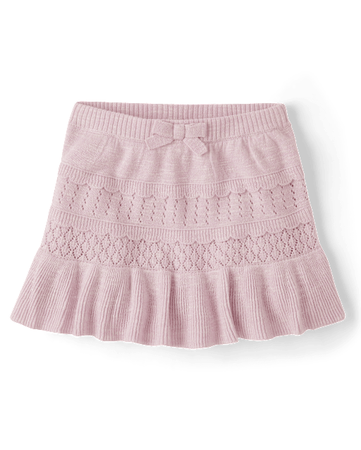 Girls Pointelle Sweater Peplum Skirt - Magical Meadows - view 2