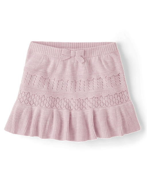 Girls Pointelle Sweater Peplum Skirt - Magical Meadows