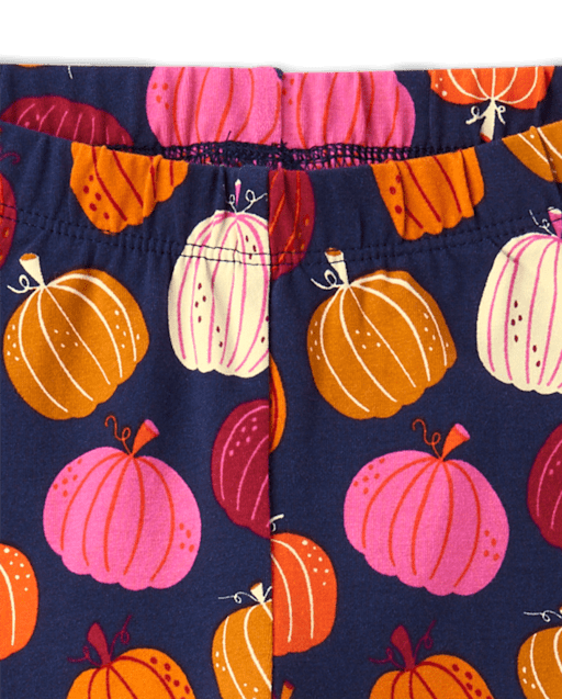 Girls Pumpkin Leggings - Fall Celebrations - view 2