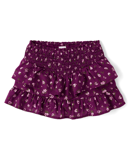 Girls Floral Ruffle Skort - Magical Meadows