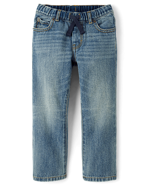 Boys Pull On Relaxed Jeans - Little Essentials - view 2