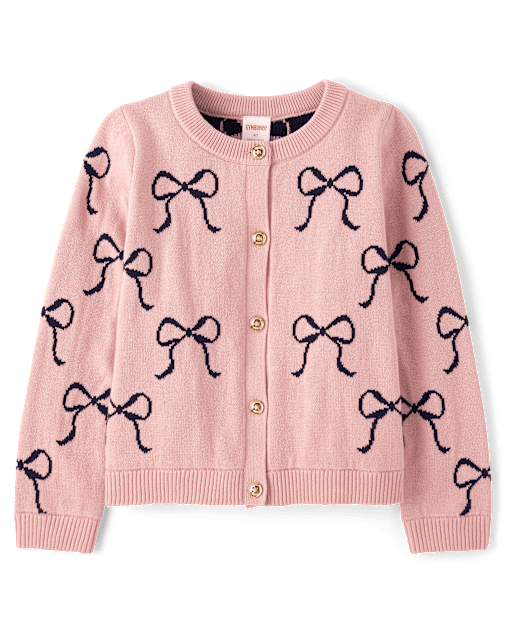 Girls Bow Cardigan - Campus Cuties
