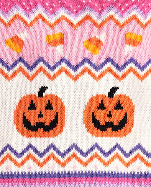 Robe pull Fair Isle pour fille - Halloween - lbl_product_image_view_2